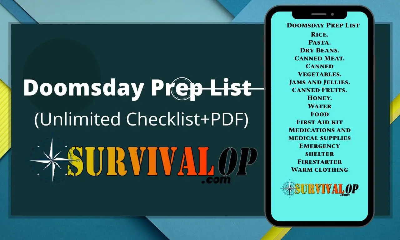 Doomsday Prep List Unlimited Checklistpdf Survivalop