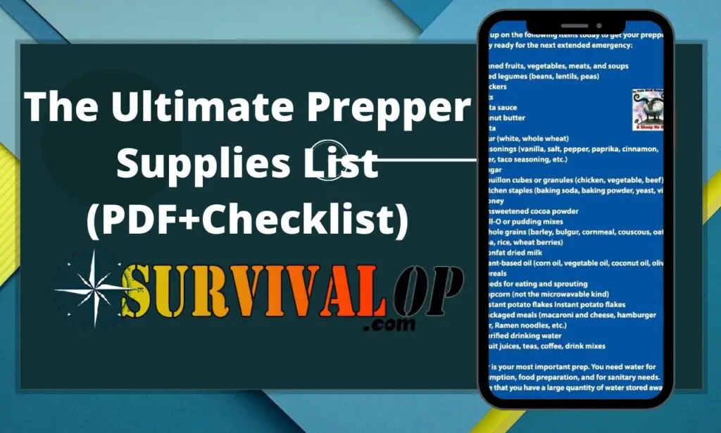 The Ultimate Prepper Supplies List (PDF+Checklist)