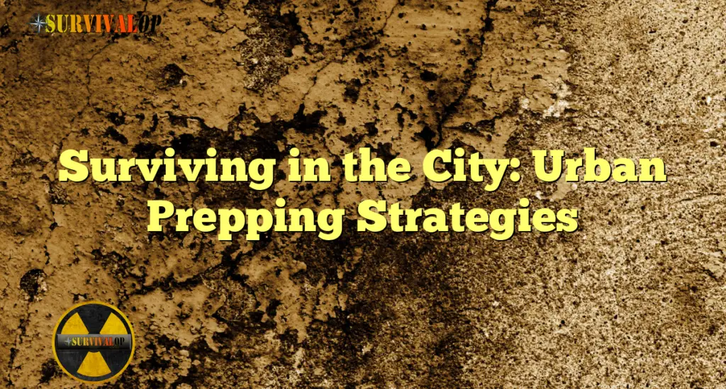 Surviving in the City: Urban Prepping Strategies
