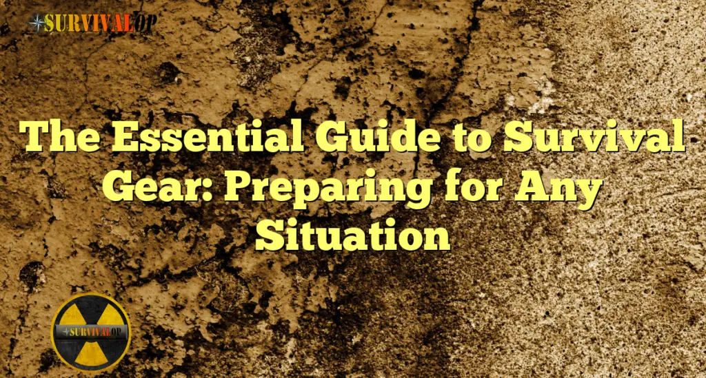 The Essential Guide to Survival Gear: Preparing for Any Situation