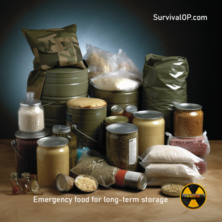 Emergency food for long-term storage